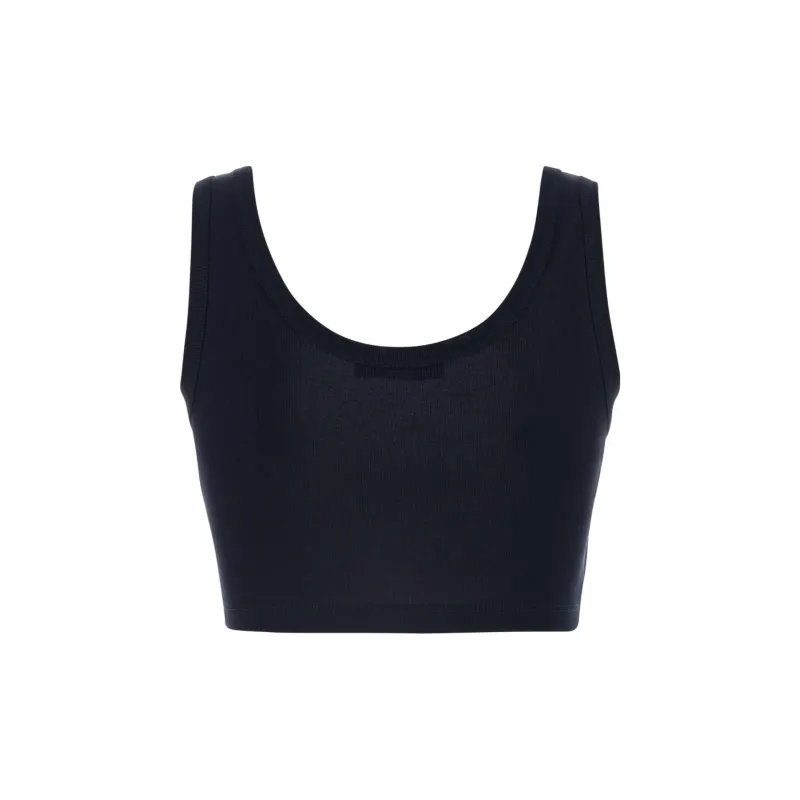 PRADA Sleeveless Knitted Cropped Top-1