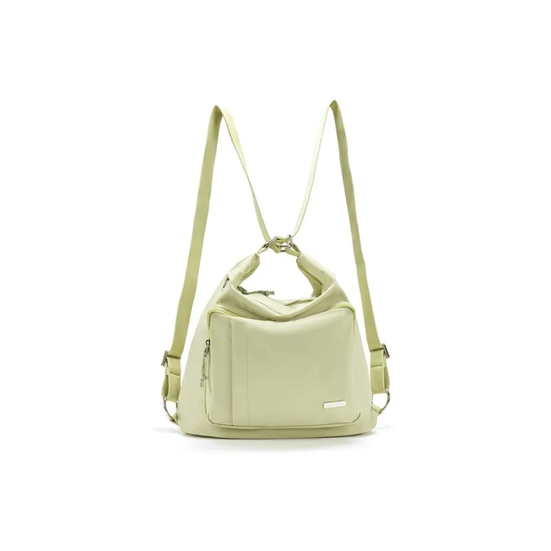 XTEP Fabric Carry Backpack Regular Unisex Light Green/Black/Ecru/Light Blue-3
