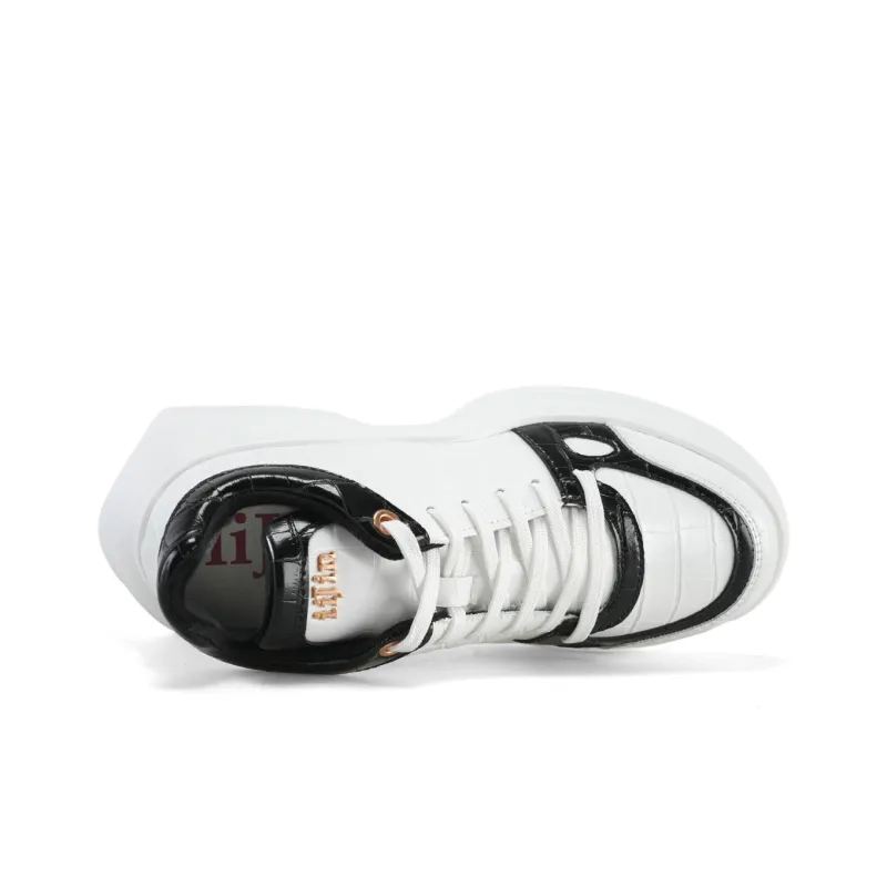 IiJin Wear resistant And Lightweight Low Top Chunky Sneakers Women's-12