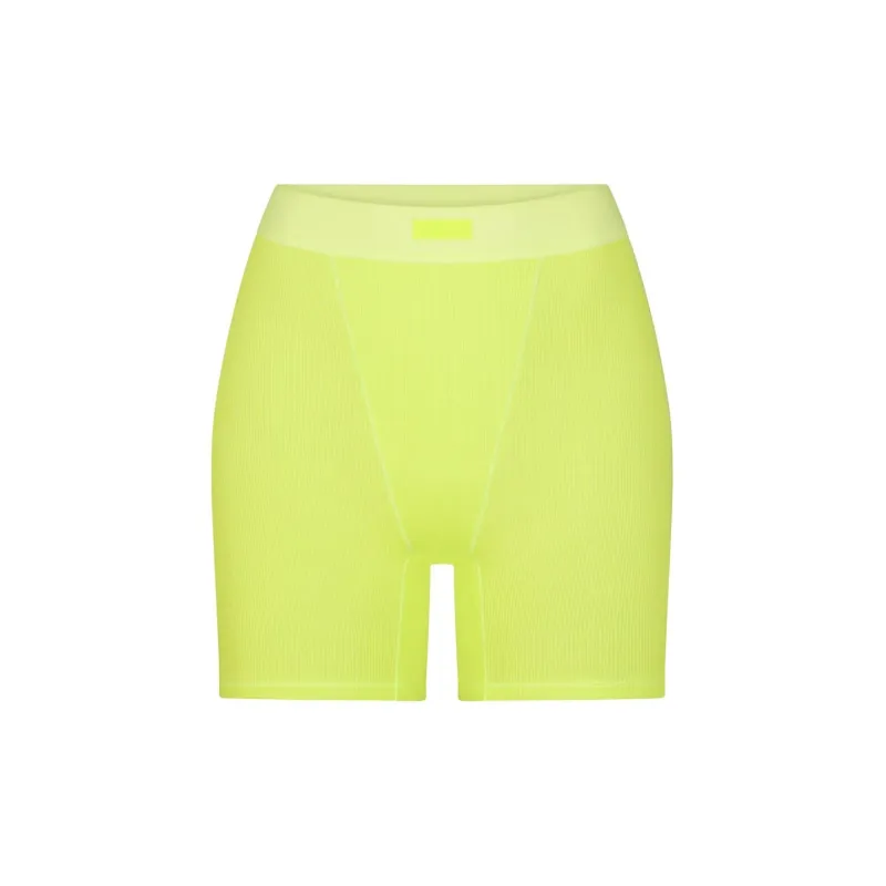 SKIMS COTTON Collection COTTON RIB BOXER Boxer Shorts Women's 1 Pack DAFFODIL/Daffodil-0