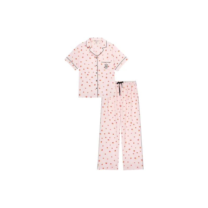Victoria's Secret Pajama Set Women's Angel Pink-0
