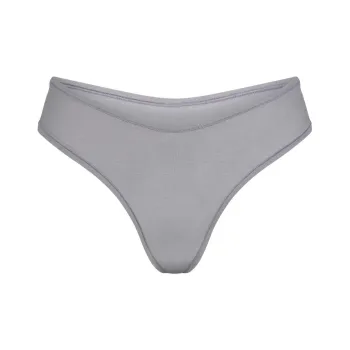 SKIMS COTTON JERSEY DIPPED THONG Underpants Women's 1 Pack Pacific