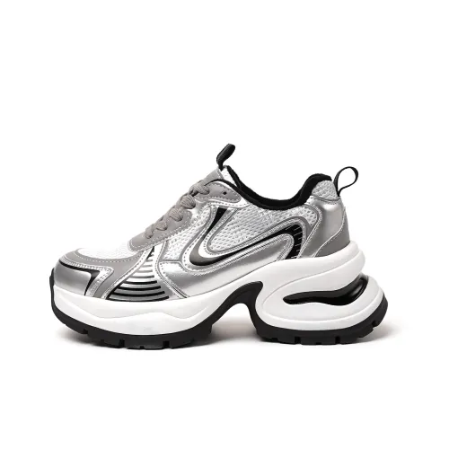 Roubini Abrasion Resistant Low Top Casual Shoes Women's Black White