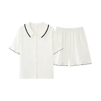 PBENO PD Pajama Set Women's Pure White