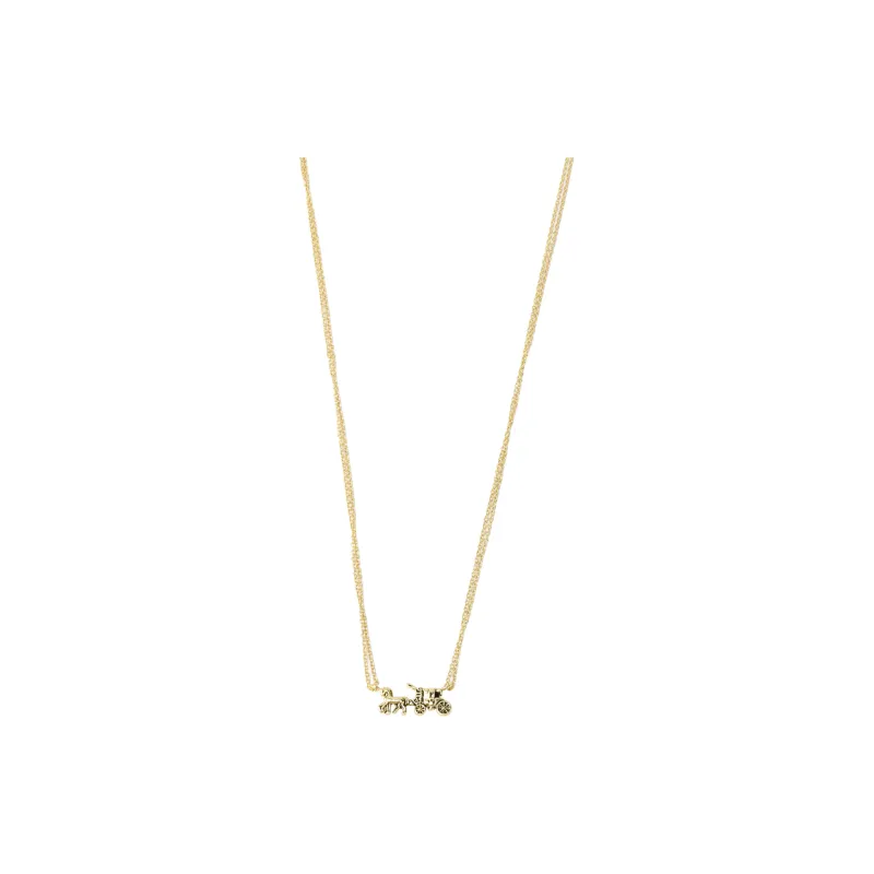 COACH Brass Necklaces Women's Gold-2
