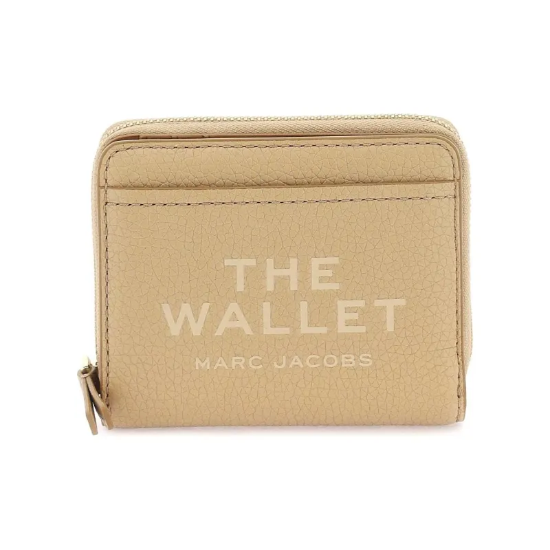 MARC JACOBS Grain Leather Wallet Women's Camel-0