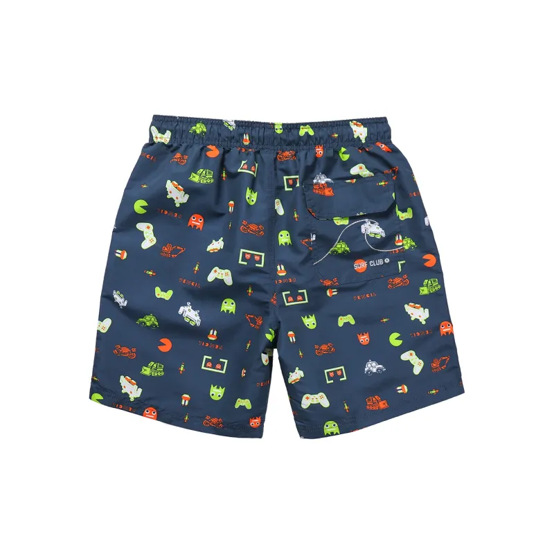 GAILANG Beach Shorts Men's Video Game Print-1