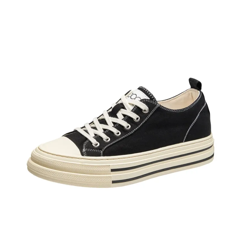 GOG Skateboard Shoes Men Low Top Black-1