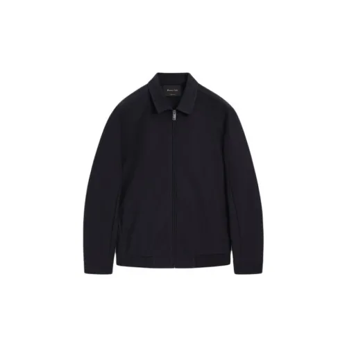 Massimo Dutti Jackets Men Navy Blue