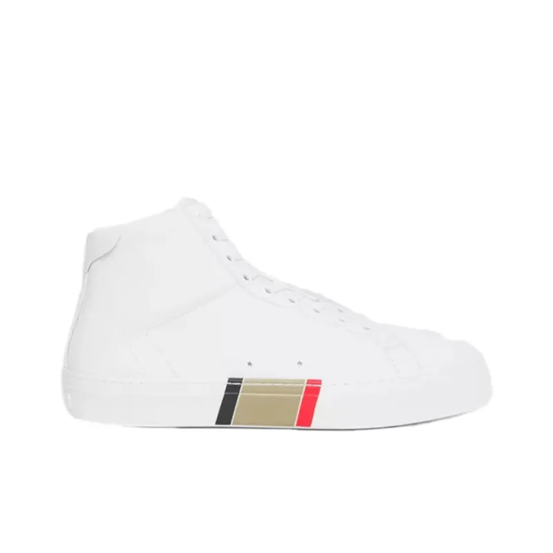 Burberry High-Top Casual Shoes Men's White-1