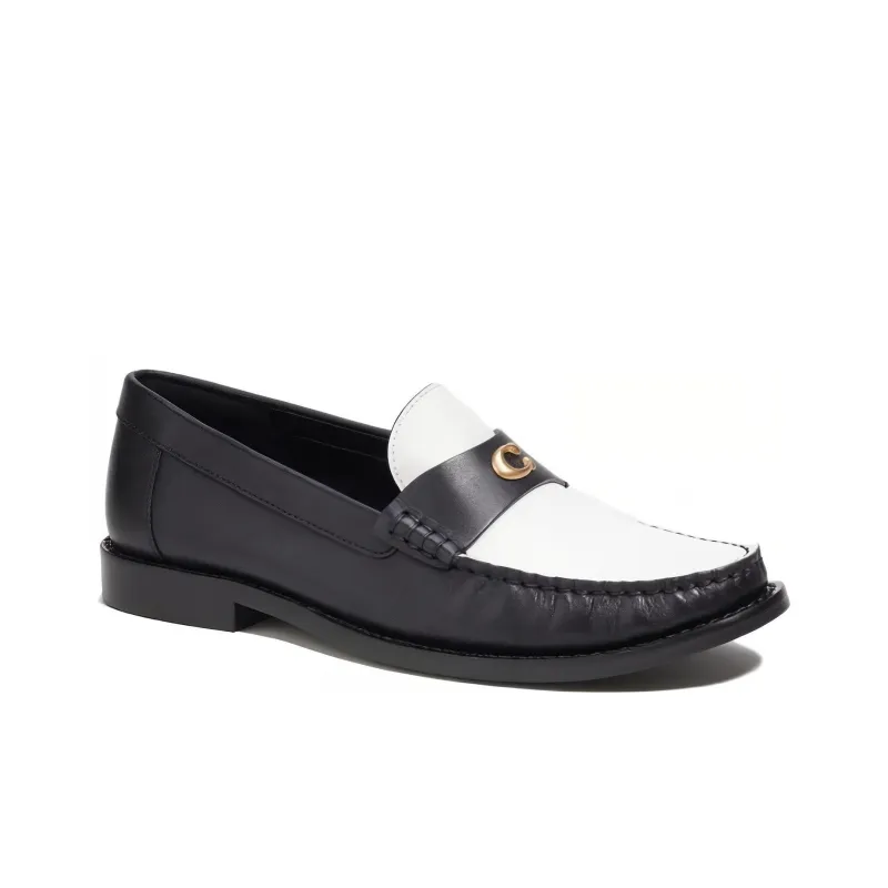 COACH Jolene Logo-plaque Leather Loafers-2