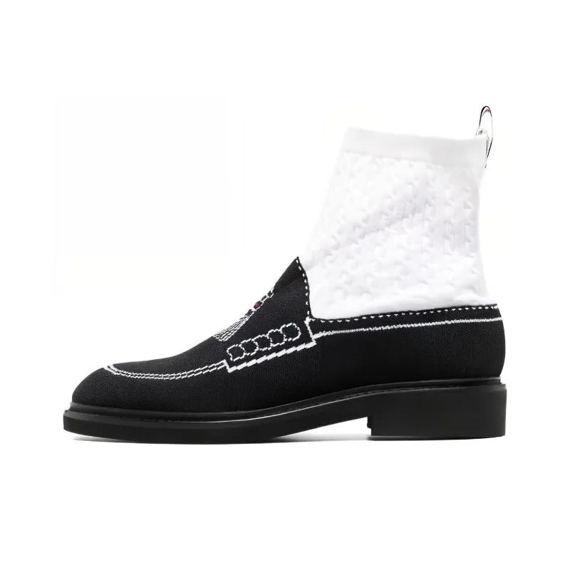 THOM BROWNE Tassel Loafer Sock Boots-0
