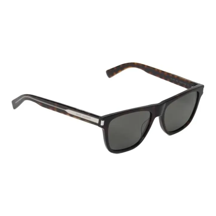 SAINT LAURENT Rectangular Sunglasses Men's Tortoiseshell-2