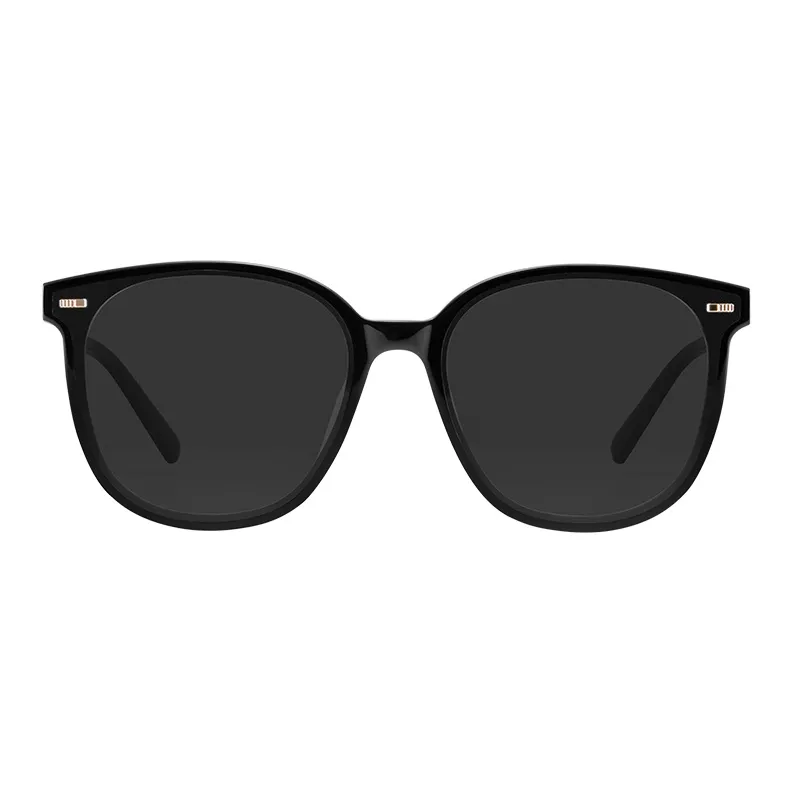 MUJOSH Astral Series Round Gentle Correcting Plate Oversized Sunglasses With UV Protection Unisex-1