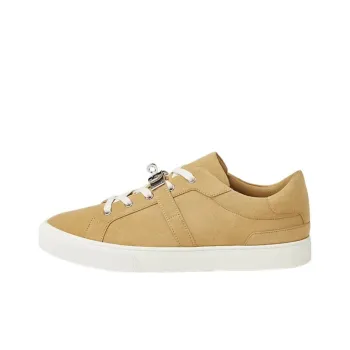 HERMES Day Wear-Resistant Low-Top Skateboard Shoes Men's Deep Yellow