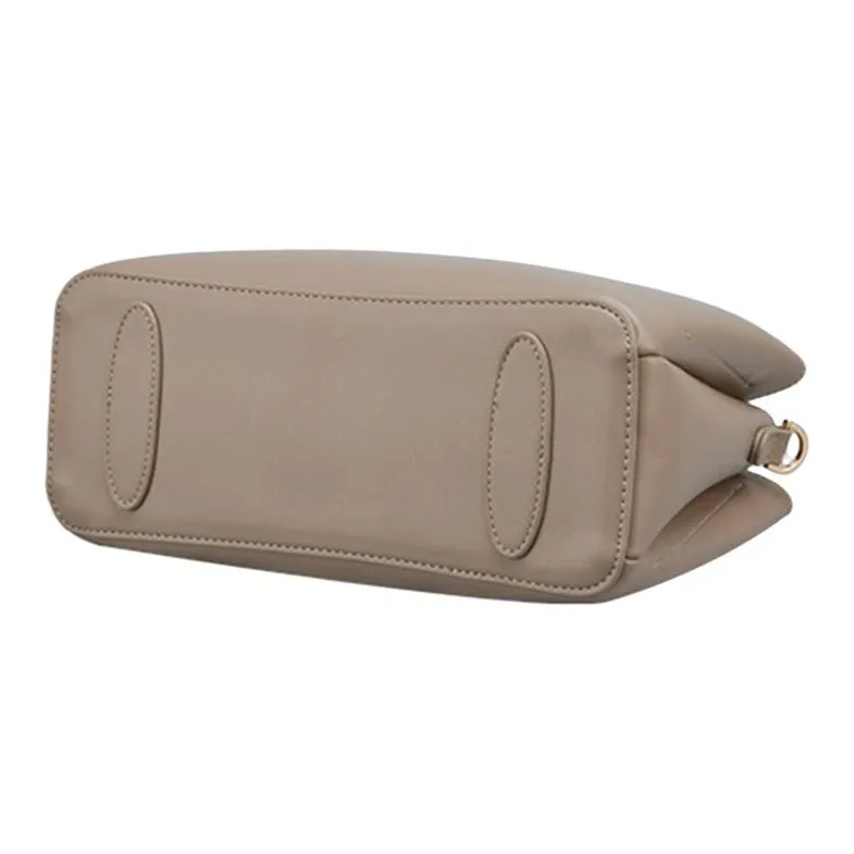 YEARCON Synthetic Leather Shoulder Bag, Crossbody Bag, Handbag Large Size Women's Gray-3