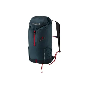 MONTBELL Nylon Outdoor Mountaineering Bag Backpack Regular Unisex Blue Black