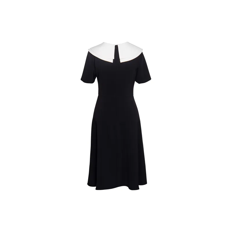 ROEYSHOUSE Short Sleeved Dresses Women's Black-1