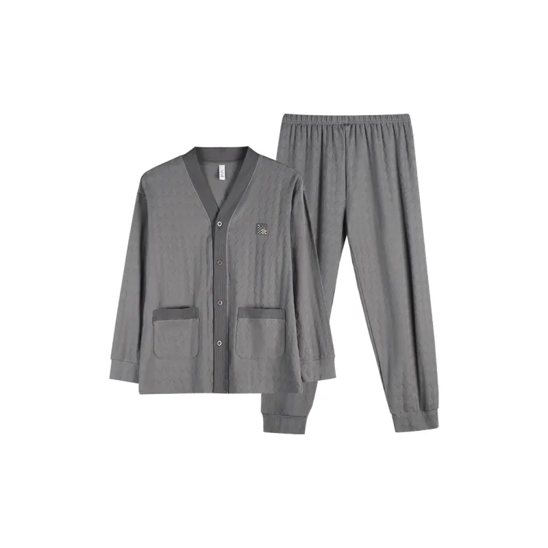 Xuan Liang Pajama Set Men's Ultimate Gray-0