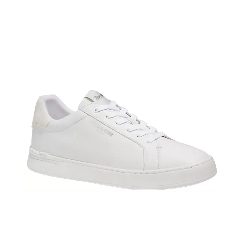 COACH Clip Low Top Skateboard Shoes Men's White-2