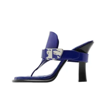 Burberry Slip-Resistant Flip Flops Women's Blue White