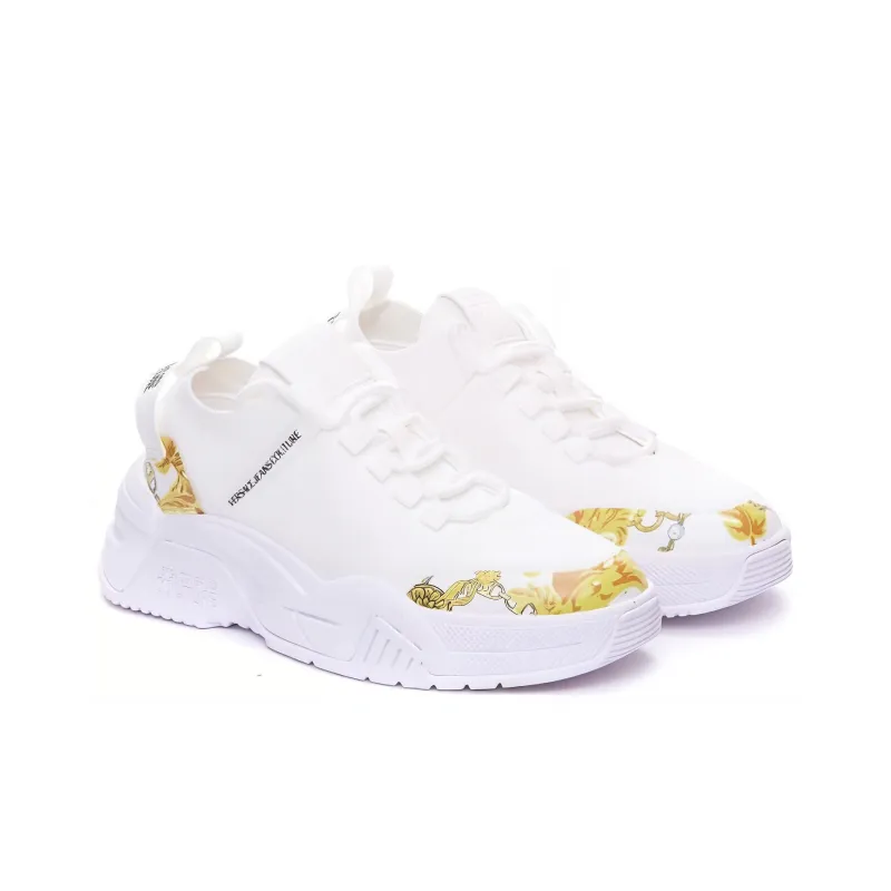 VERSACE JEANS Couture Low Top Casual Shoes Women's White-2
