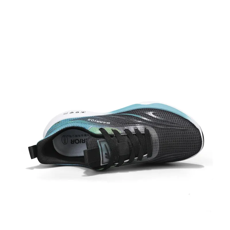 Warrior Abrasion Resistant Low Top Running Shoes Men's Black Lake Blue-2