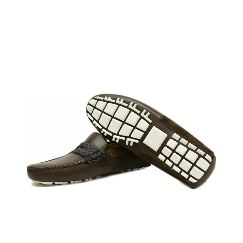 FENDI Casual Shoes Men's Coffee-3
