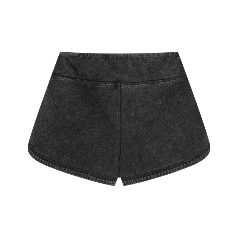UOOYAA Denim Shorts Women's Dark Gray-1