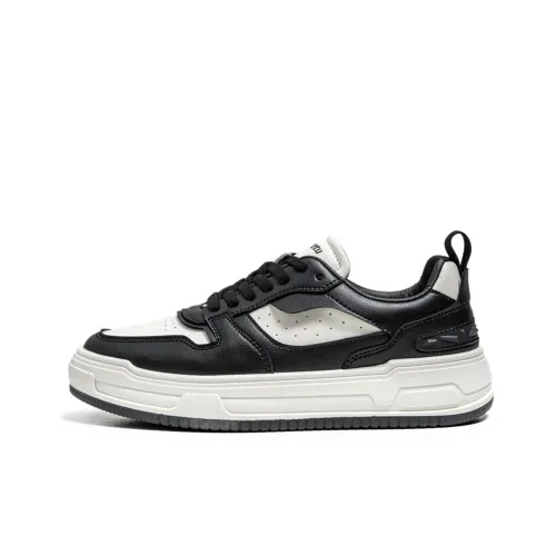 Meiretu Anti Slip Wear Resistant Low Top Skateboard Shoes Men's Black