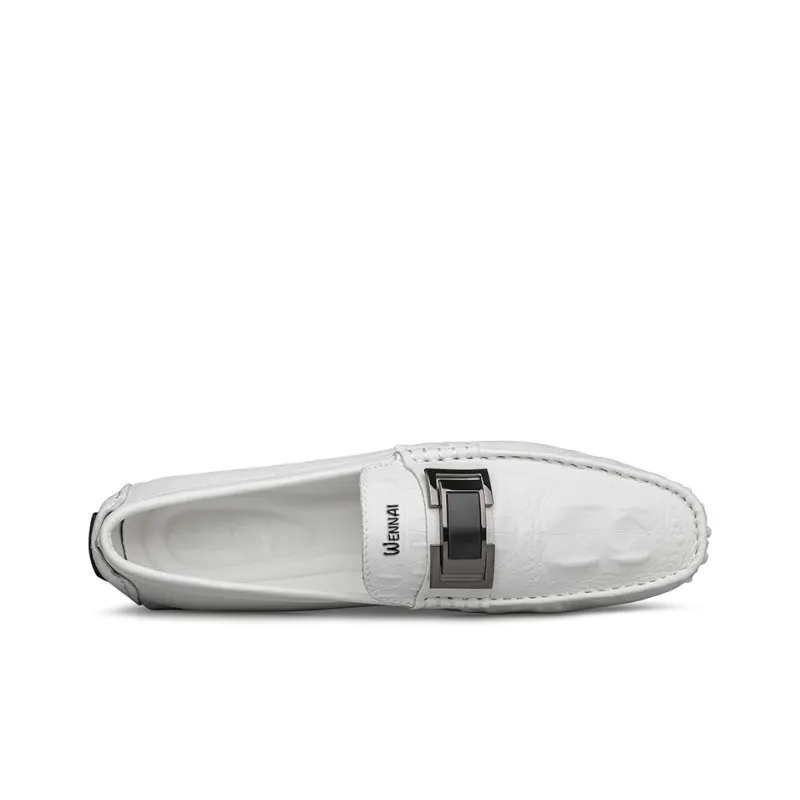 Wen Nai Beanie Shoes Men's White-3