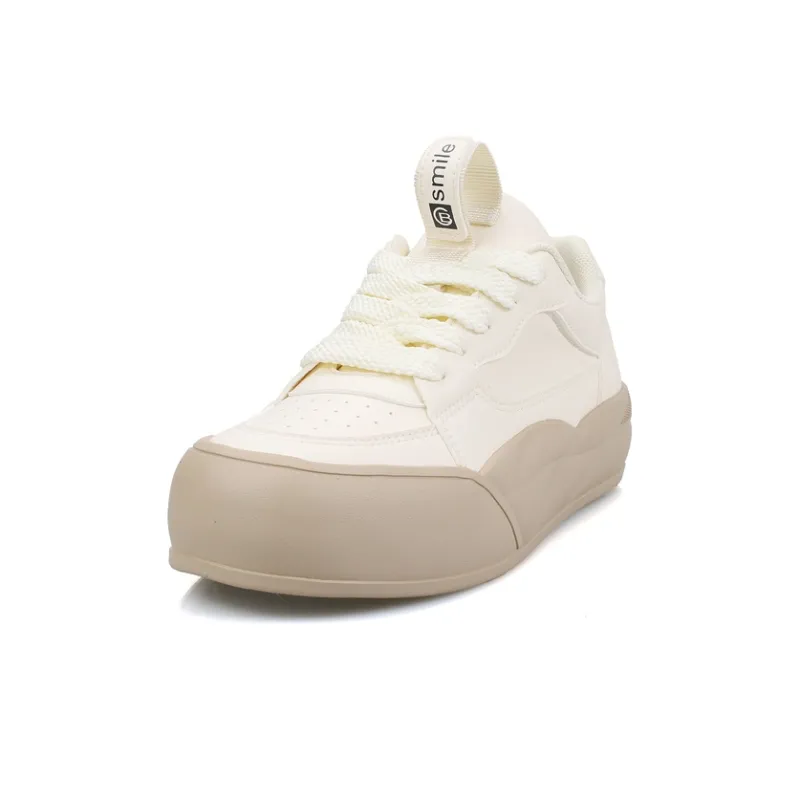B10CROWN Anti Slip Wear Resistant Low Top Skateboard Shoes Women's Apricot-2