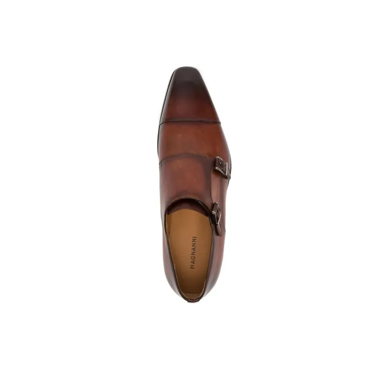 Magnanni Double-buckle Monk Shoes-4