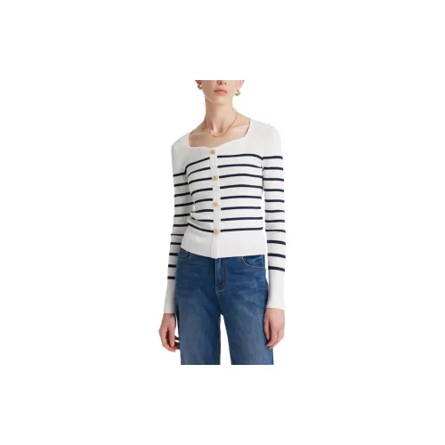 GOELIA Knitwear Women's Blue/White Striped