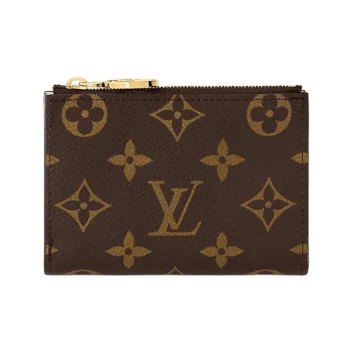 LOUIS VUITTON Monogram Coated Canvas Wallet Women's Light Green