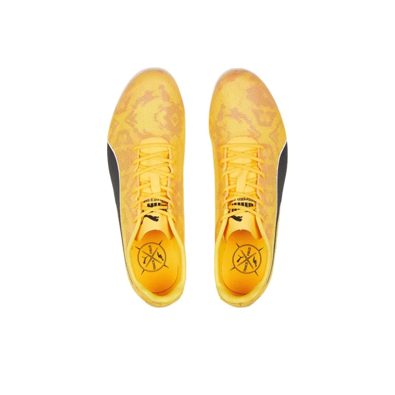 PUMA EvoSPEED Series Slip Resistant Low Top Running Shoes Unisex Yellow Black-2