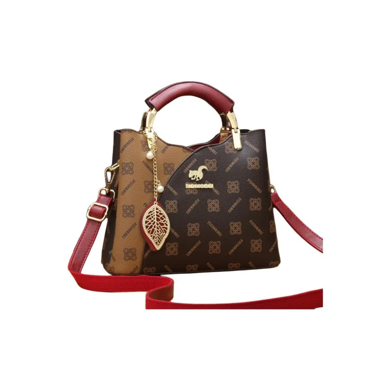 Weymond PU Shoulder Bag Crossbody Bag Handbags Women's Burgundy/Champagne-0