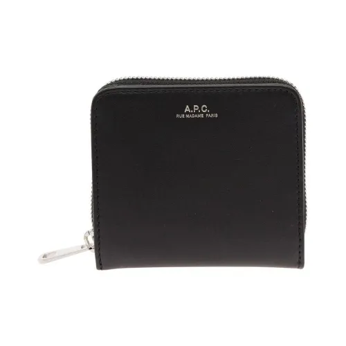 A.P.C Cow Leather Wallet Men's Black