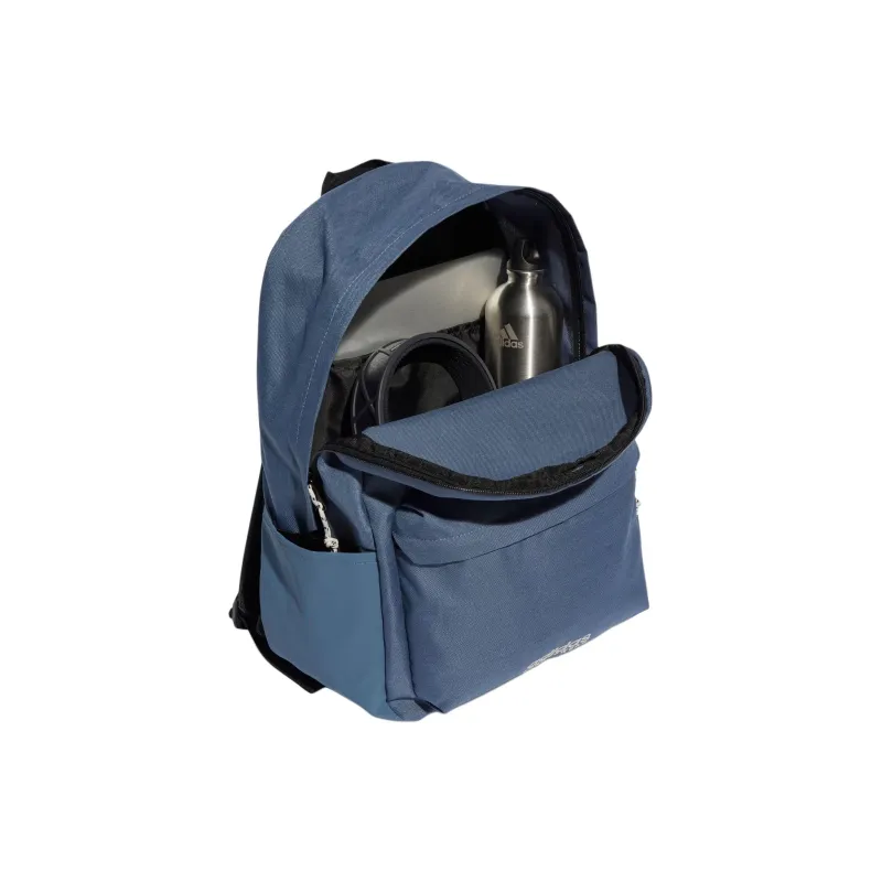 Adidas Polyester Backpack Regular Unisex Ink Blue & Black & Light Gray-3