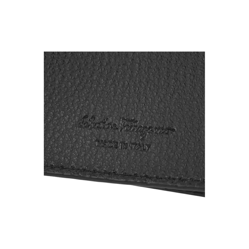 Ferragamo Textured Gancini Wallet Brown-5