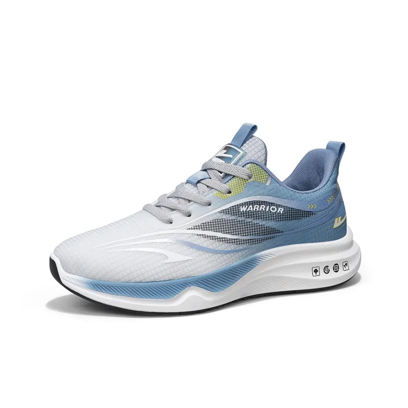 Warrior Wear resistant And Lightweight Low Top Running Shoes Men's Gray Blue-1