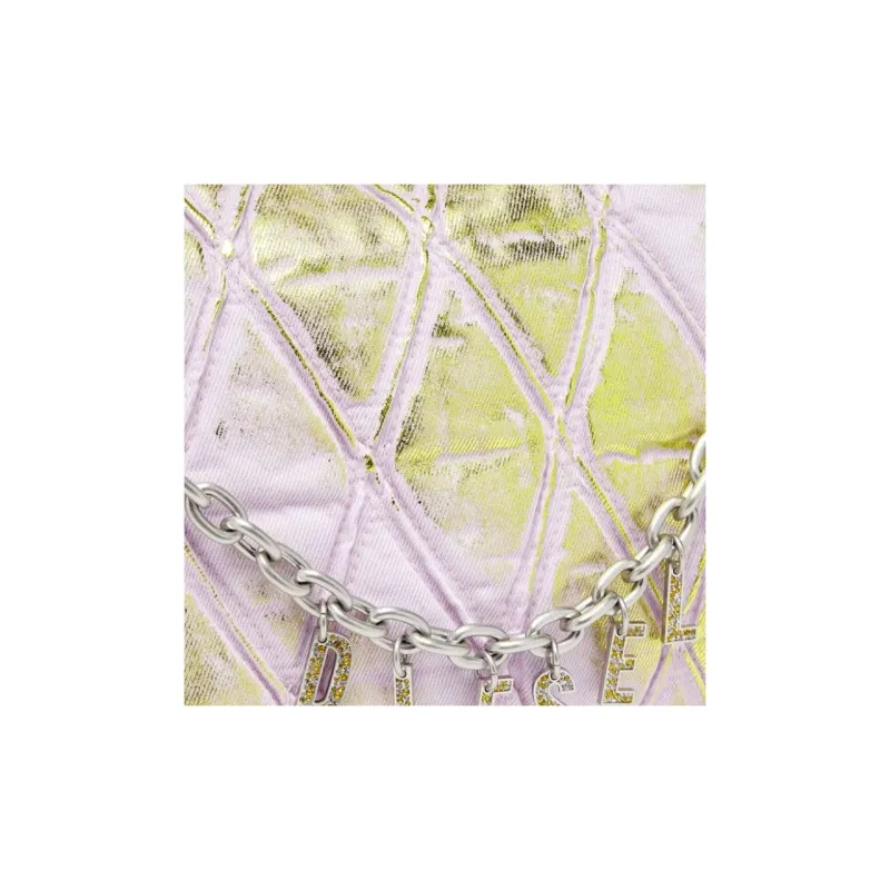 DIESEL Cotton Shoulder Bag Women's Light Pink-3