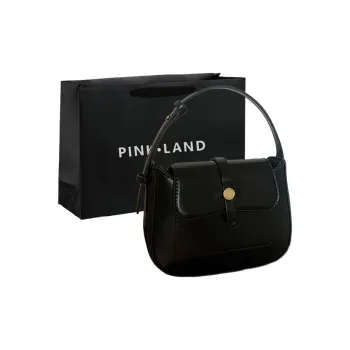 PINK·LAND PU Handbag Regular Women's Black