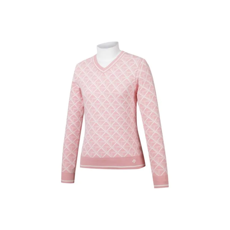 DESCENTE X KAZUKI KURAISHI Co-branded Series Sweaters Women's Pink-2