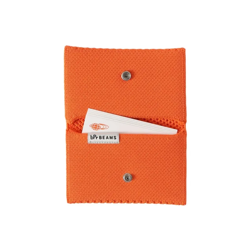 Beams Fabric Card Holder Regular Men's Orange-3