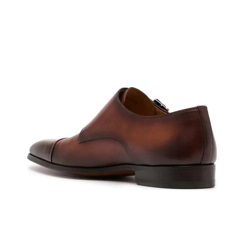Magnanni Double-buckle Monk Shoes-3