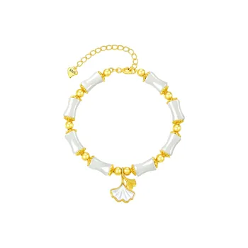 SGE Hetian Jade Bracelets Women's Pale Greenish White Jade