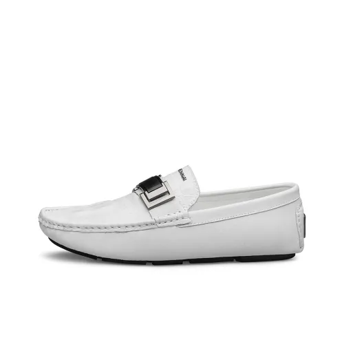 Wen Nai Gommino Loafers Men White