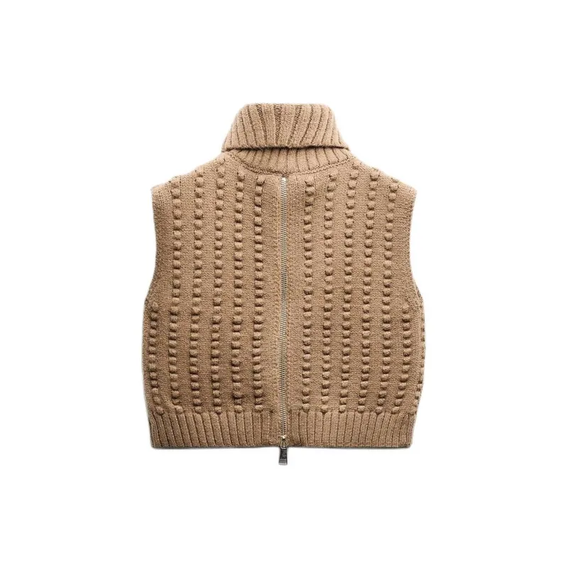 ZARA Knitwear Women's Light Camel-1