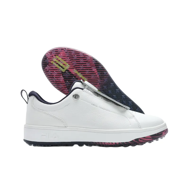 FILA GF 1911 Trainer Cushioned Slip Resistant Low Top Golf Shoes Women's Bright White-5